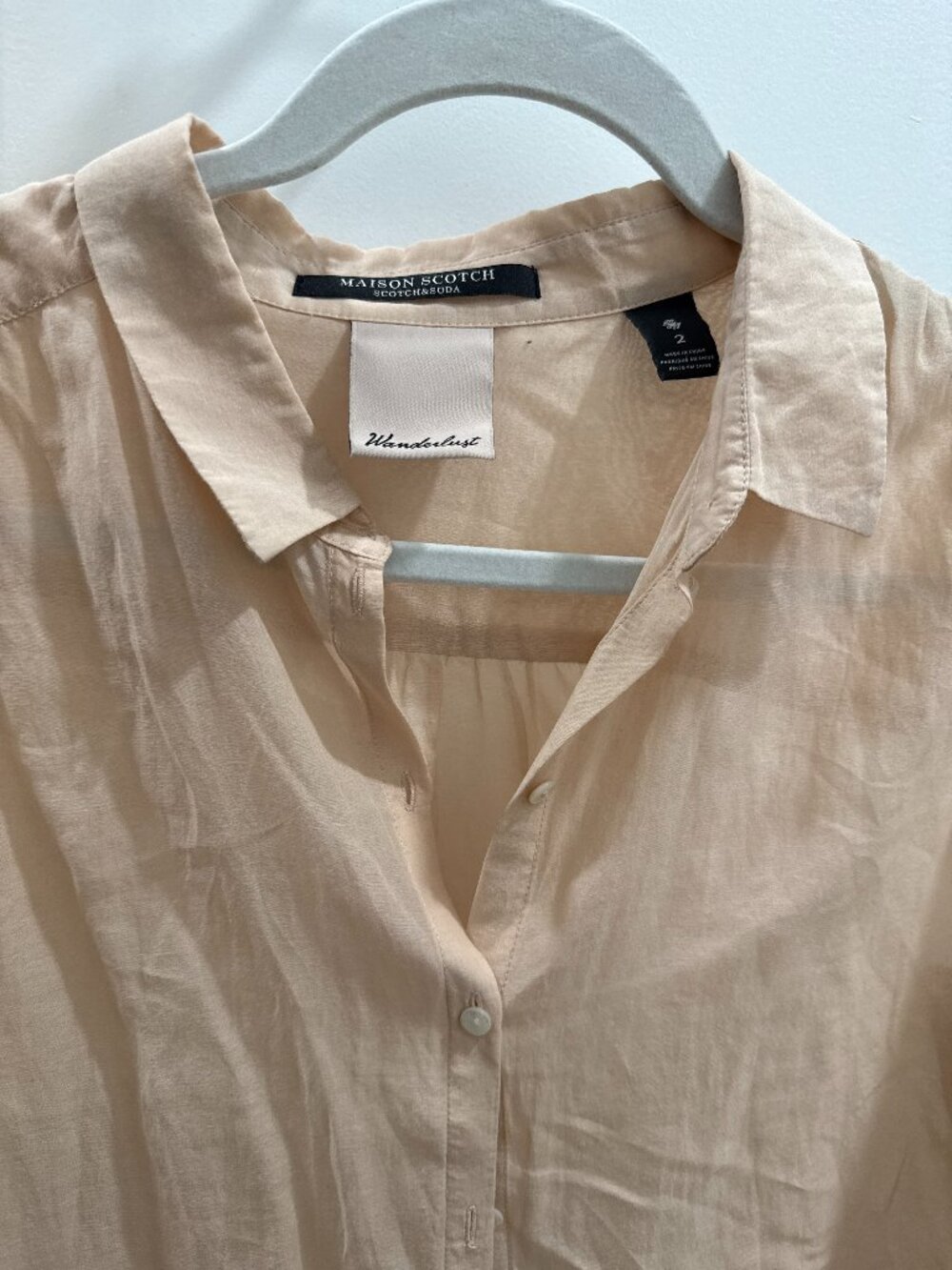 Maison scotch Scotch & soda silk cotton blouse, 2